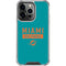 NFL Miami Dolphins Teal Performance Series iPhone 13 Pro Clear Case