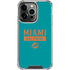 NFL Miami Dolphins Teal Performance Series iPhone 13 Pro Clear Case