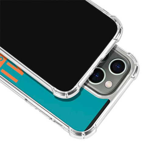 NFL Miami Dolphins Teal Performance Series iPhone 13 Pro Clear Case