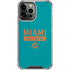 NFL Miami Dolphins Teal Performance Series iPhone 13 Pro Max Clear Case