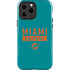 NFL Miami Dolphins Teal Performance Series iPhone 13 Pro Max Impact Case