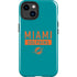NFL Miami Dolphins Teal Performance Series iPhone 14 Plus Impact Case