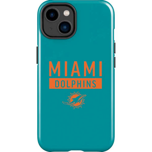 NFL Miami Dolphins Teal Performance Series iPhone 15 Plus Impact Case