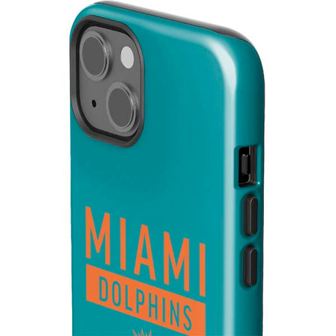 NFL Miami Dolphins Teal Performance Series iPhone 15 Plus Impact Case