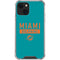 NFL Miami Dolphins Teal Performance Series iPhone 15 Plus Clear Case