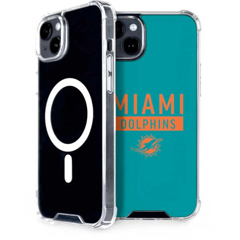 NFL Miami Dolphins Teal Performance Series iPhone 15 Plus MagSafe Case
