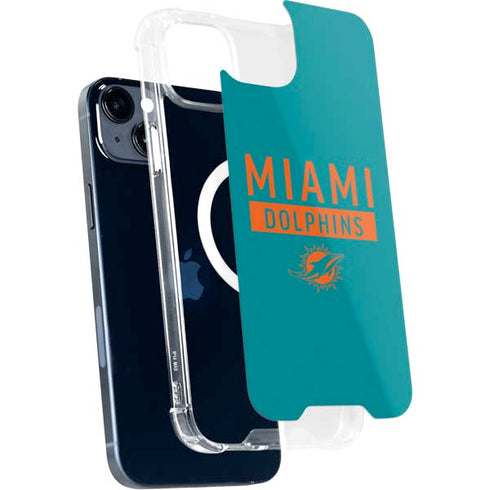 NFL Miami Dolphins Teal Performance Series iPhone 15 Plus MagSafe Case