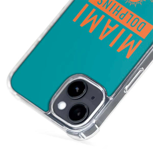 NFL Miami Dolphins Teal Performance Series iPhone 15 Plus MagSafe Case