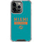 NFL Miami Dolphins Teal Performance Series iPhone 14 Pro Clear Case