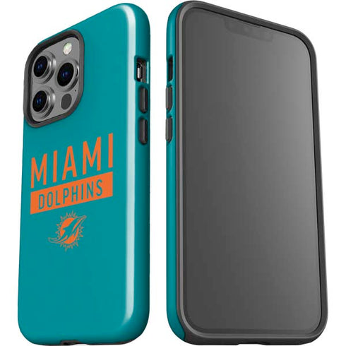 NFL Miami Dolphins Teal Performance Series iPhone 15 Pro Impact Case