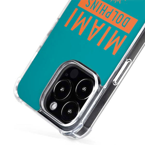 NFL Miami Dolphins Teal Performance Series iPhone 15 Pro Max MagSafe Case