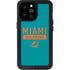 NFL Miami Dolphins Teal Performance Series iPhone 14 Pro Max Waterproof Case