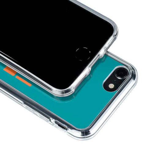 NFL Miami Dolphins Teal Performance Series iPhone SE (2nd & 3rd Gen) Clear Case