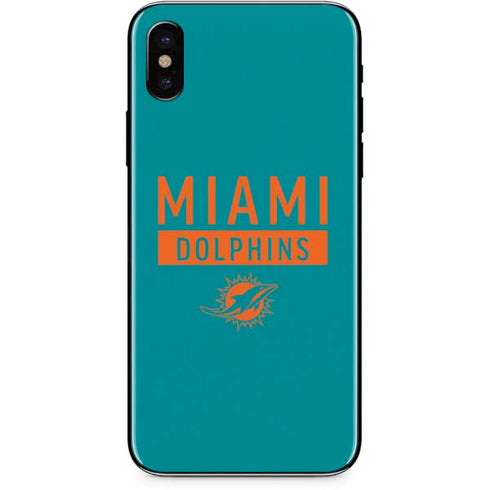 NFL Miami Dolphins Teal Performance Series iPhone X Skin