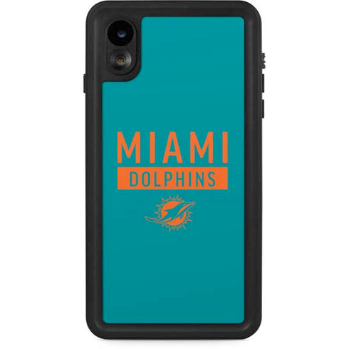NFL Miami Dolphins Teal Performance Series iPhone XR Waterproof Case