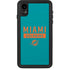 NFL Miami Dolphins Teal Performance Series iPhone XR Waterproof Case