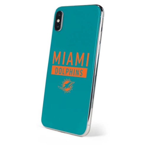 NFL Miami Dolphins Teal Performance Series iPhone XS Skin