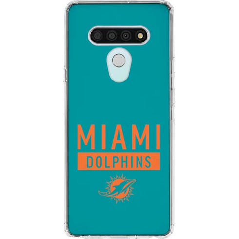 NFL Miami Dolphins Teal Performance Series LG Stylo 6 Clear Case