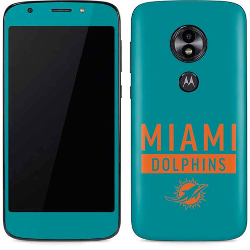 NFL Miami Dolphins Teal Performance Series Moto E5 Play Skin
