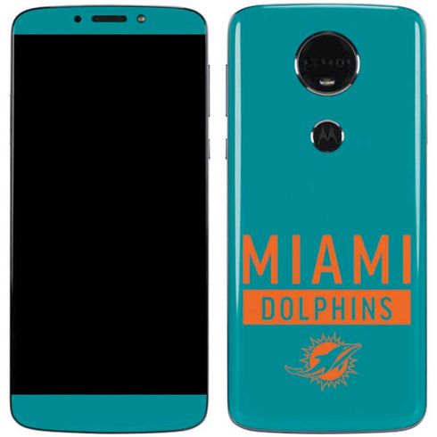 NFL Miami Dolphins Teal Performance Series Moto E5 Plus Skin