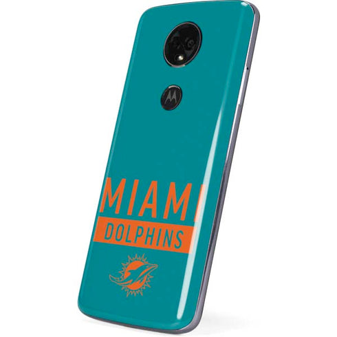 NFL Miami Dolphins Teal Performance Series Moto E5 Plus Skin