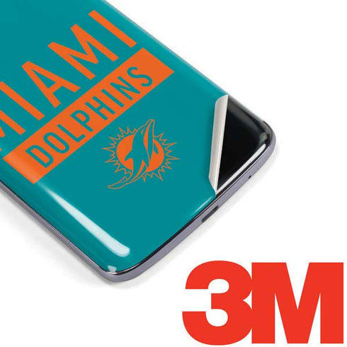 NFL Miami Dolphins Teal Performance Series Moto E5 Plus Skin