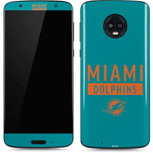 NFL Miami Dolphins Teal Performance Series Moto G6 Skin