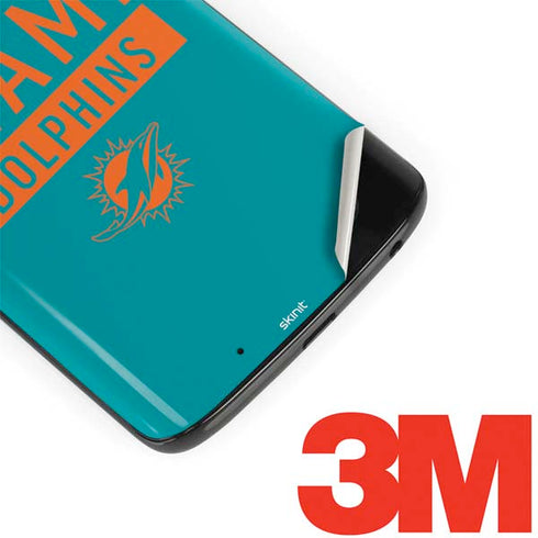 NFL Miami Dolphins Teal Performance Series Moto G6 Skin