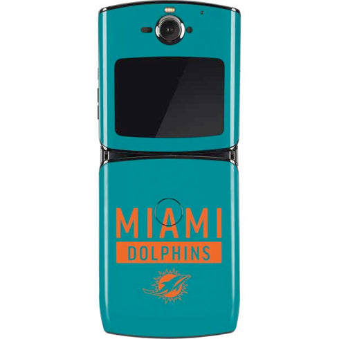 NFL Miami Dolphins Teal Performance Series Motorola RAZR Skin