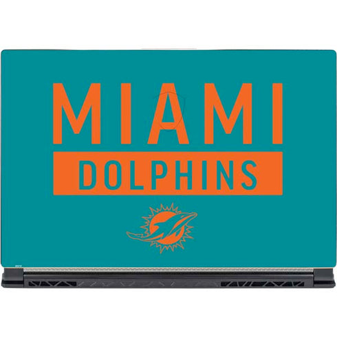 NFL Miami Dolphins Teal Performance Series MSI GS65 Stealth Laptop Skin