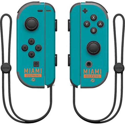 NFL Miami Dolphins Teal Performance Series Nintendo Joy-Con (L/R) Controller Skin