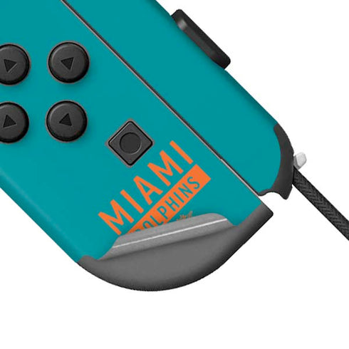 NFL Miami Dolphins Teal Performance Series Nintendo Joy-Con (L/R) Controller Skin