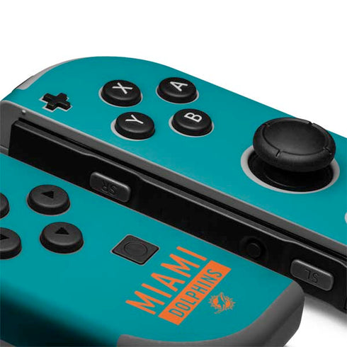 NFL Miami Dolphins Teal Performance Series Nintendo Joy-Con (L/R) Controller Skin