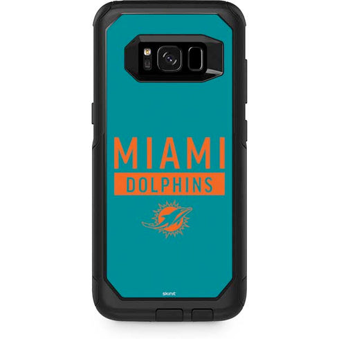 NFL Miami Dolphins Teal Performance Series Otterbox Commuter Galaxy Skin