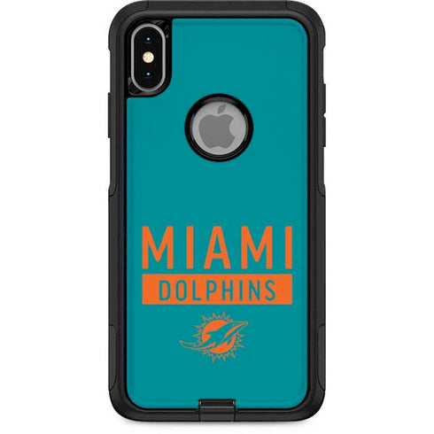 NFL Miami Dolphins Teal Performance Series Otterbox Commuter iPhone Skin