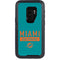 NFL Miami Dolphins Teal Performance Series Otterbox Defender Galaxy Skin