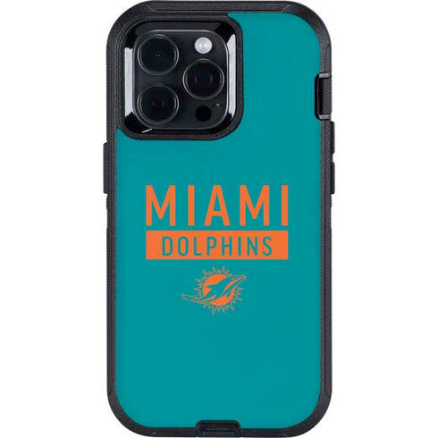 NFL Miami Dolphins Teal Performance Series Otterbox Defender iPhone Skin