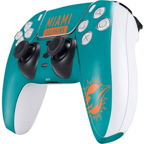 NFL Miami Dolphins Teal Performance Series PS5 Controller Skin