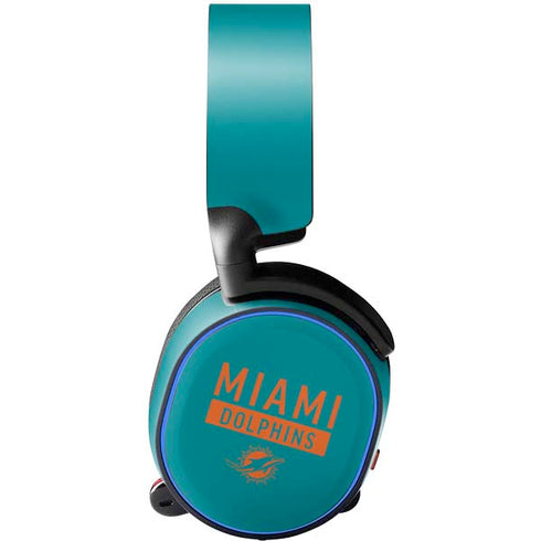 NFL Miami Dolphins Teal Performance Series SteelSeries Arctis 5 Skin