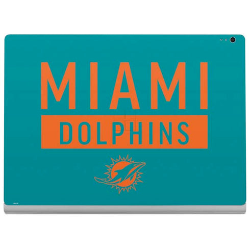 NFL Miami Dolphins Teal Performance Series Surface Book 2 13.5in Skin