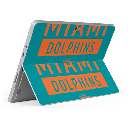 NFL Miami Dolphins Teal Performance Series Surface Go Skin