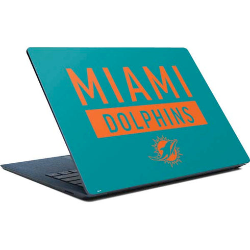 NFL Miami Dolphins Teal Performance Series Surface Laptop Skin