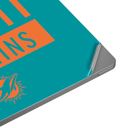 NFL Miami Dolphins Teal Performance Series Universal Laptop 11in (8.8 x 6.2in) Skin