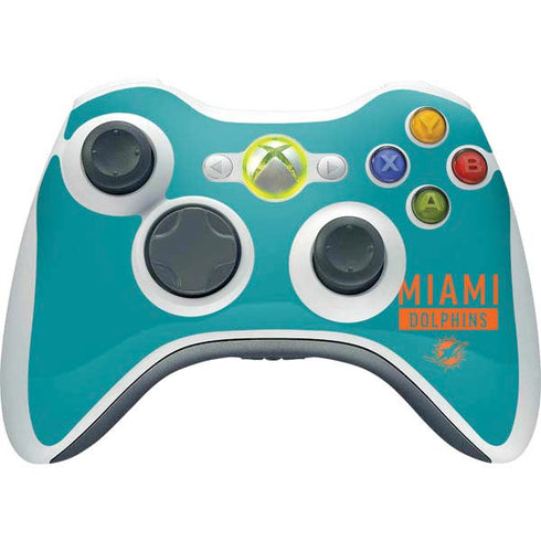 NFL Miami Dolphins Teal Performance Series Xbox 360 Wireless Controller Skin