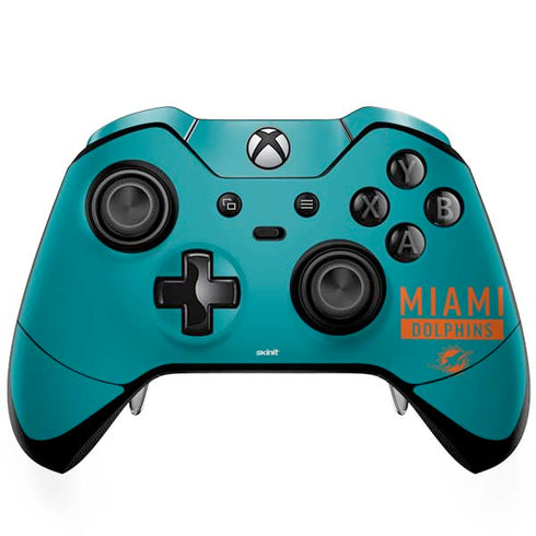 NFL Miami Dolphins Teal Performance Series Xbox One Elite Controller Skin