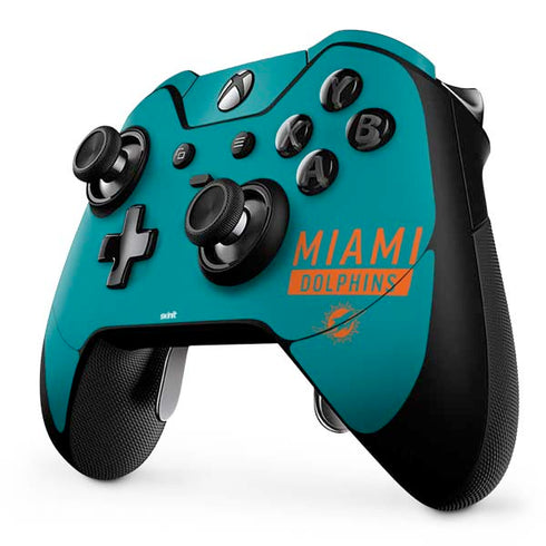 NFL Miami Dolphins Teal Performance Series Xbox One Elite Controller Skin