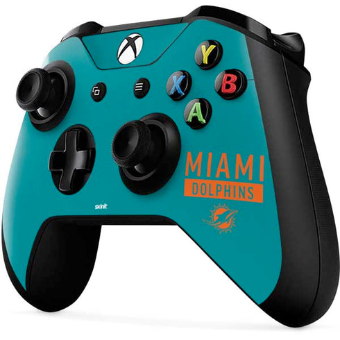 NFL Miami Dolphins Teal Performance Series Xbox One X Controller Skin