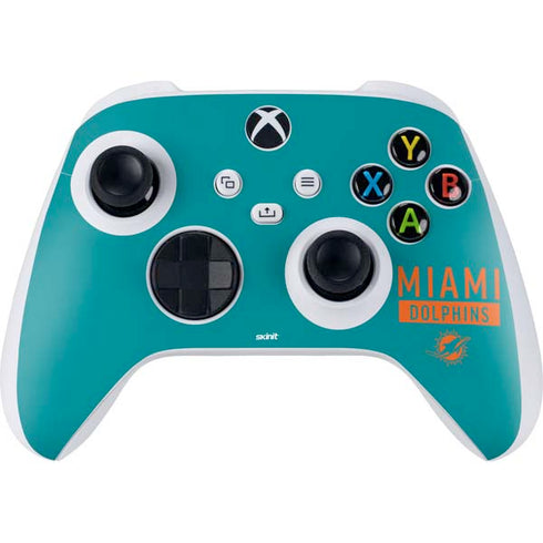 NFL Miami Dolphins Teal Performance Series Xbox Series S Controller Skin