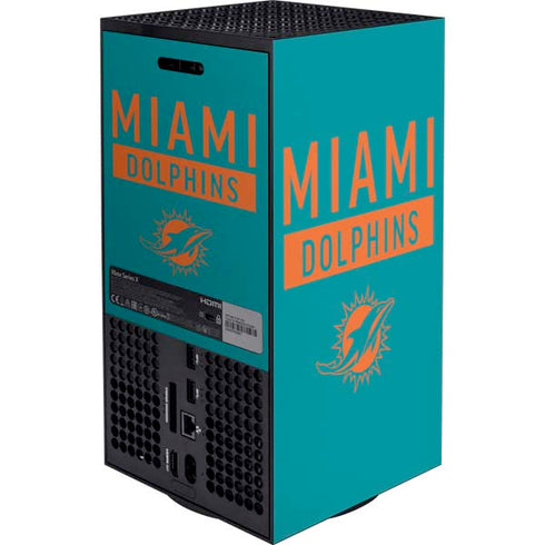 NFL Miami Dolphins Teal Performance Series Xbox Series X Bundle Skin