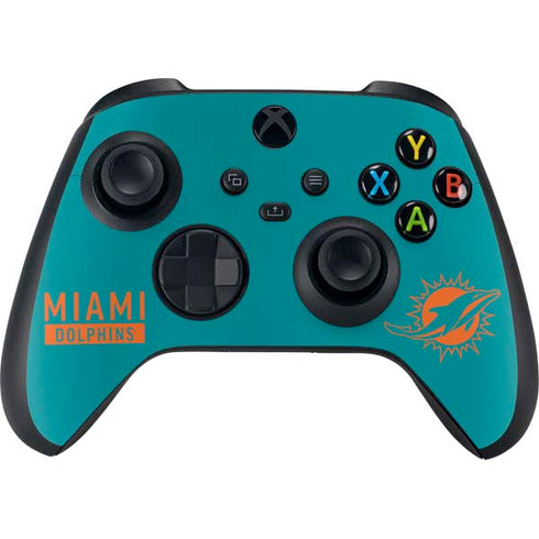 NFL Miami Dolphins Teal Performance Series Xbox Series X Bundle Skin